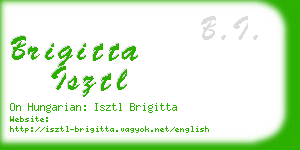 brigitta isztl business card